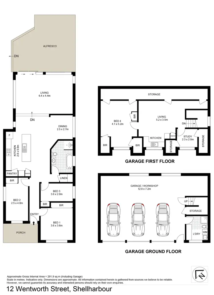 Floorplan of Homely house listing, 12 Wentworth Street, Shellharbour NSW 2529