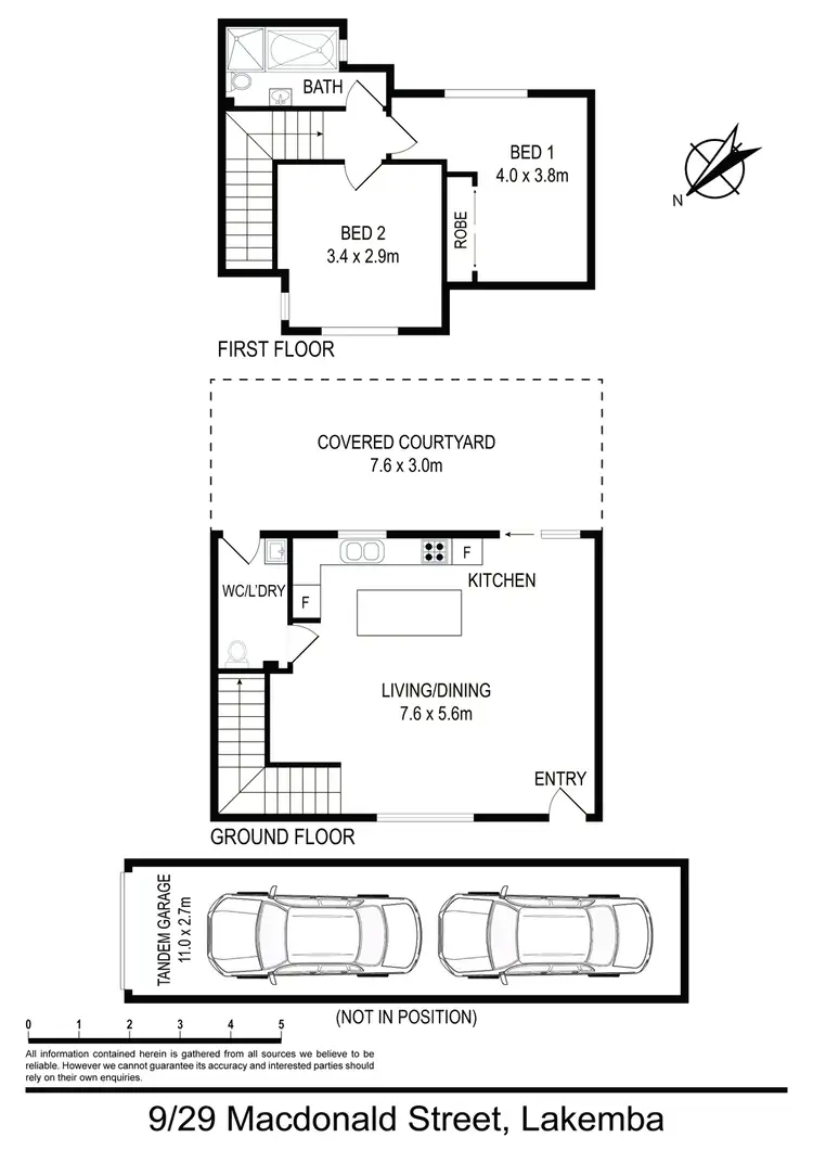 Floorplan of Homely townhouse listing, 9/29 Macdonald Street, Lakemba NSW 2195