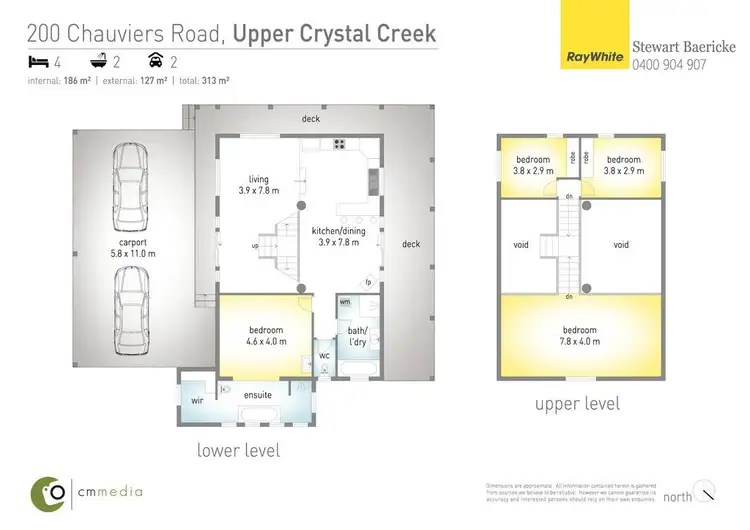 Floorplan of Homely rural property listing, 200 Chauviers Road, Crystal Creek NSW 2484