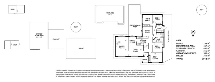 Floorplan of Homely house listing, 41 Roper Road, Willyaroo SA 5255