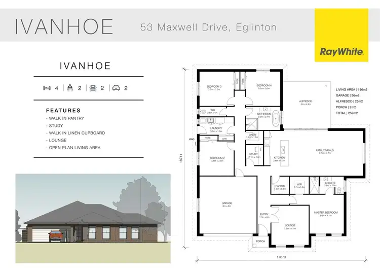 Floorplan of Homely other listing, 53 Maxwell Drive, Eglinton NSW 2795