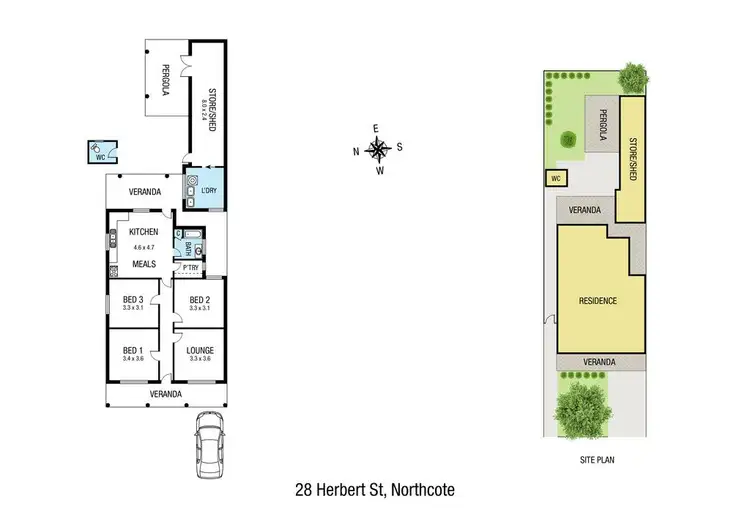 Floorplan of Homely house listing, 28 Herbert Street, Northcote VIC 3070