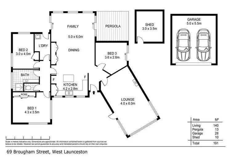 Floorplan of Homely house listing, 69 Brougham Street, West Launceston TAS 7250