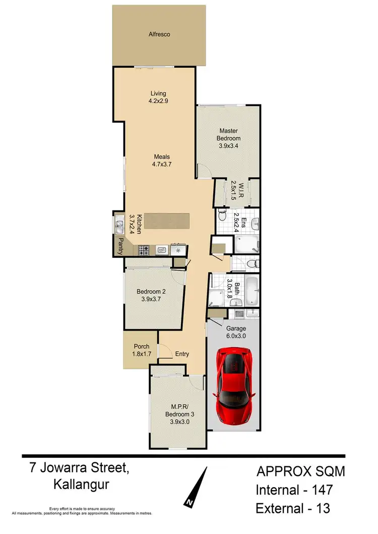 Floorplan of Homely house listing, 7 Jowarra Street, Kallangur QLD 4503