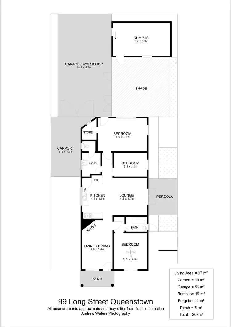 Floorplan of Homely house listing, 99 Long Street, Queenstown SA 5014