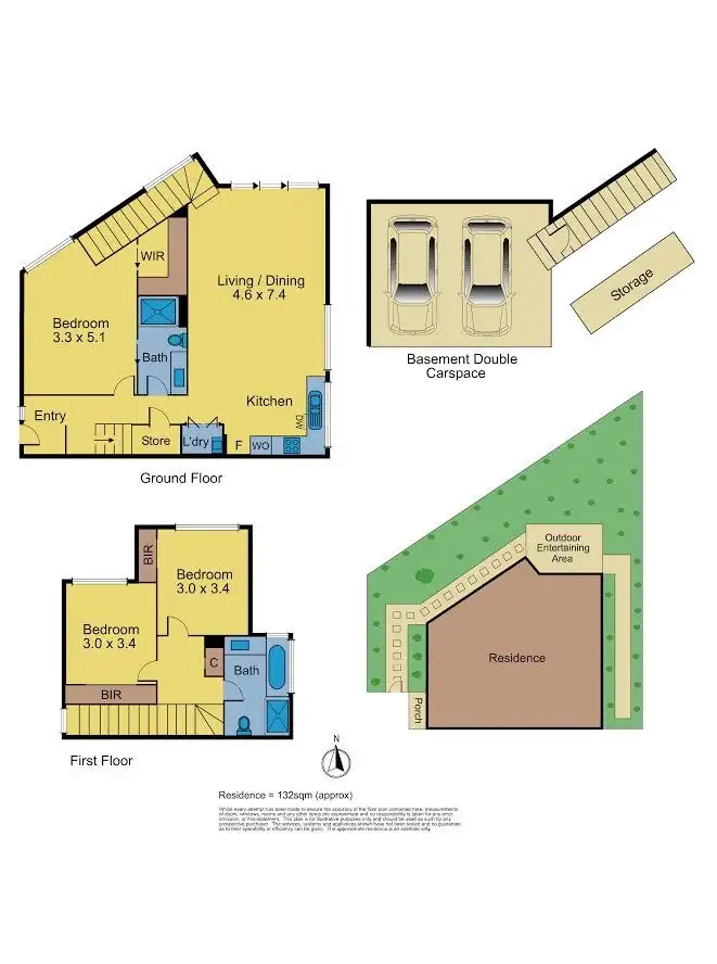 Floorplan of Homely townhouse listing, 4/13 Whitehorse Road, Blackburn VIC 3130