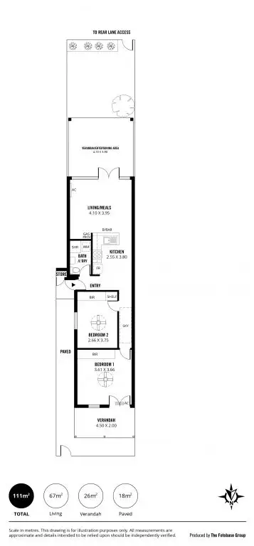 Floorplan of Homely house listing, 54 Second Street, Brompton SA 5007