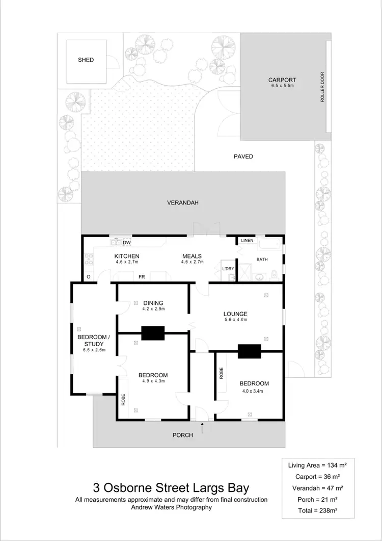 Floorplan of Homely house listing, 3 Osborne Street, Largs Bay SA 5016