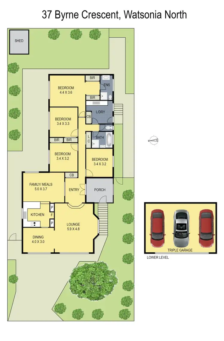 Floorplan of Homely house listing, 37 Byrne Crescent, Watsonia North VIC 3087