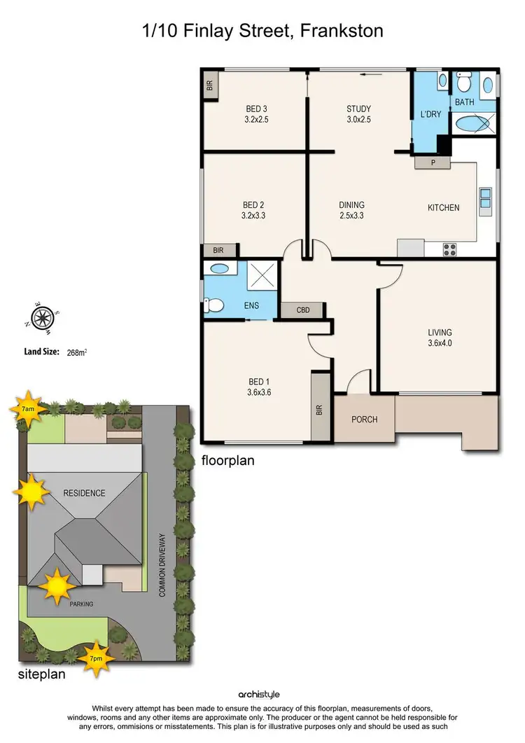 Floorplan of Homely unit listing, 1/10 Finlay Street, Frankston VIC 3199