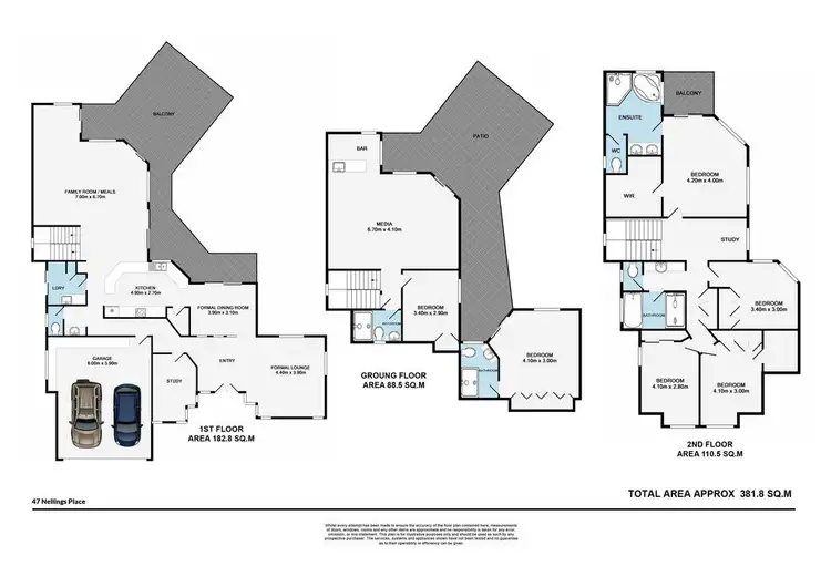 Floorplan of Homely house listing, 47 Nellings Place, Aspley QLD 4034