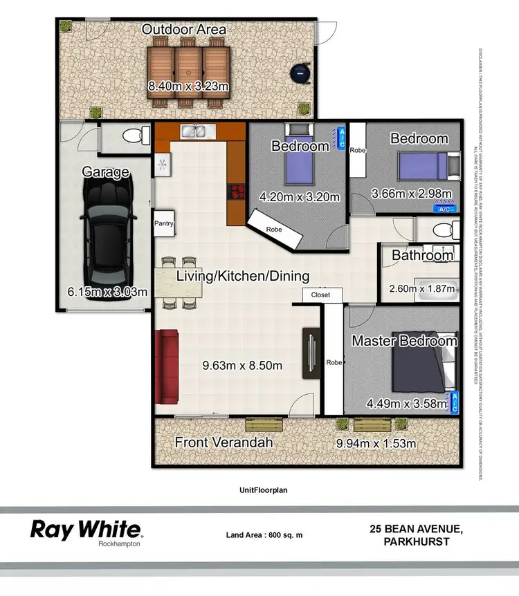 Floorplan of Homely house listing, 25 Bean Avenue, Parkhurst QLD 4702