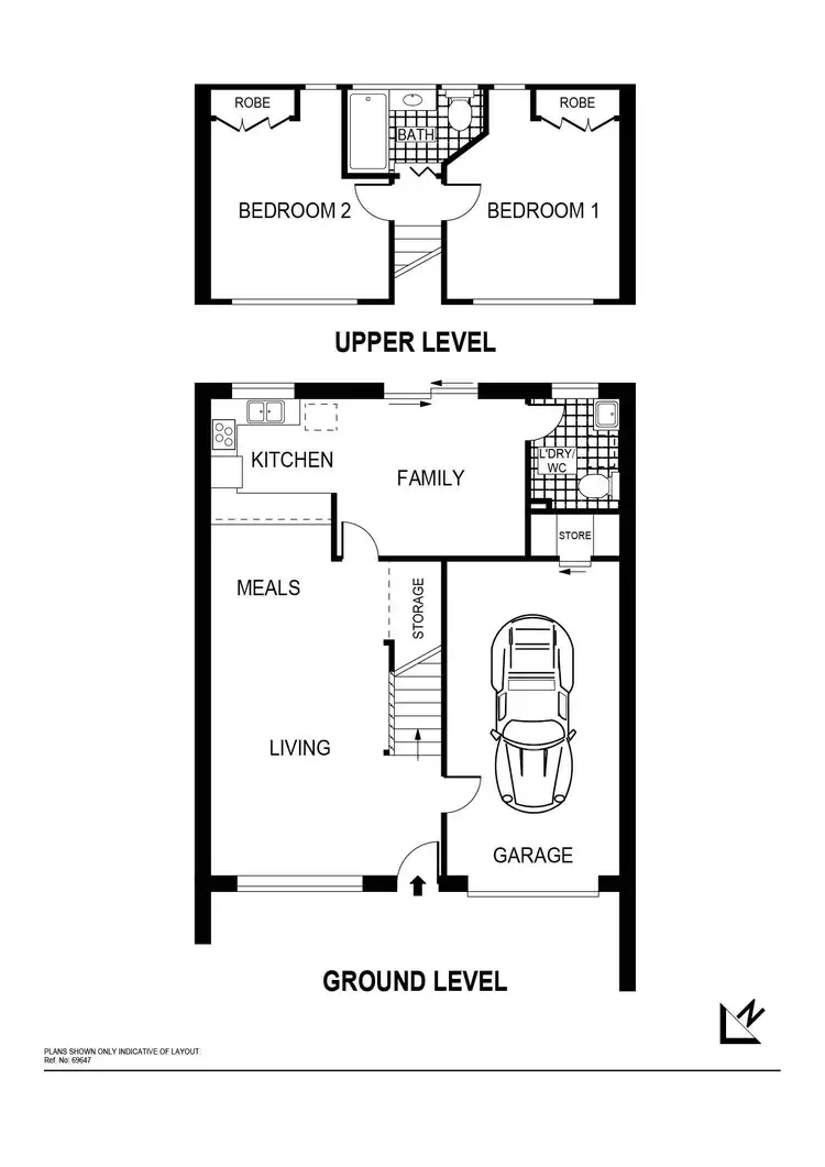 Floorplan of Homely townhouse listing, 5/21 Jinka Street, Hawker ACT 2614