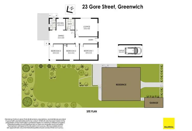 Floorplan of Homely house listing, 23 Gore Street, Greenwich NSW 2065
