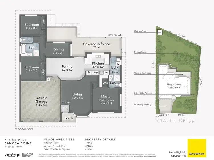 Floorplan of Homely house listing, 9 Tralee Drive, Banora Point NSW 2486