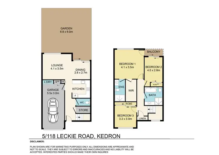 Floorplan of Homely townhouse listing, 5/118 Leckie Road, Kedron QLD 4031