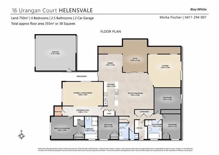 Floorplan of Homely house listing, 16 Urangan Court, Helensvale QLD 4212