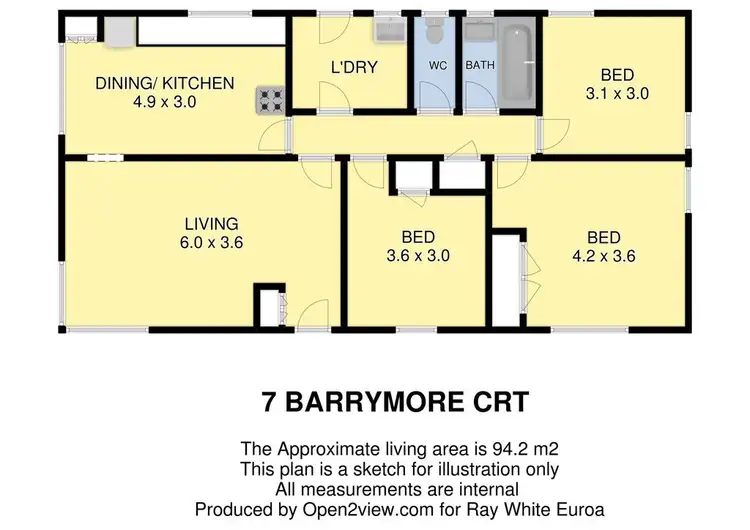 Floorplan of Homely rural property listing, 7 Barrymore Court, Miepoll VIC 3666