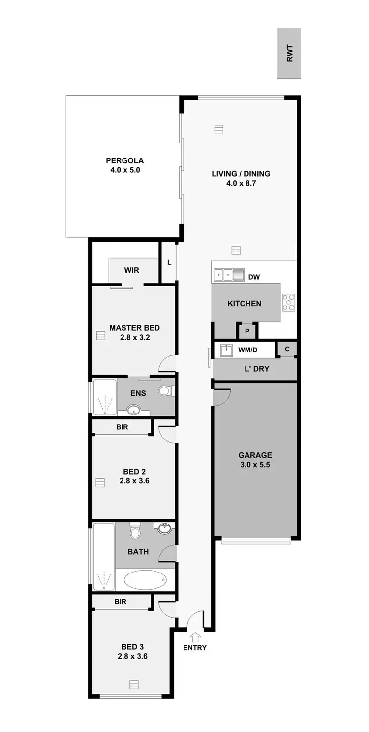 Floorplan of Homely house listing, 125B Cliff Street, Glengowrie SA 5044