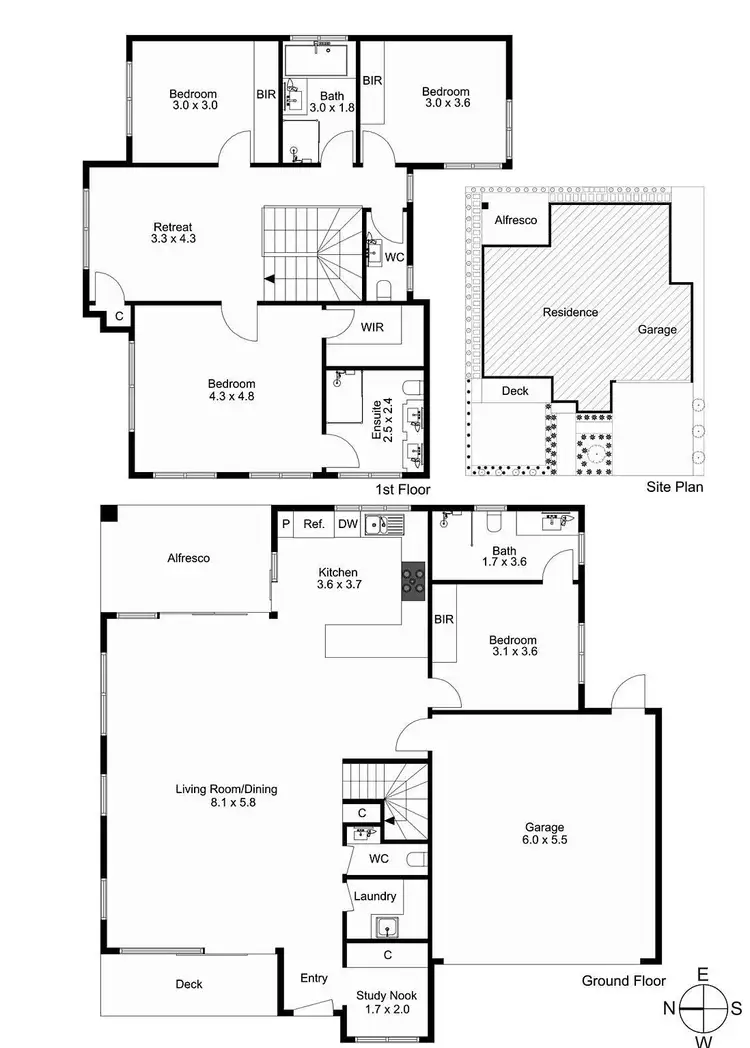 Floorplan of Homely house listing, 6 Whyte Grove, Mont Albert VIC 3127