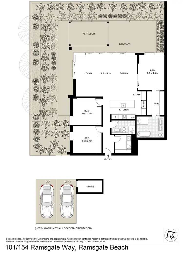 Floorplan of Homely apartment listing, 101/154 Ramsgate Road, Ramsgate Beach NSW 2217