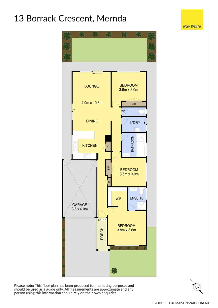 Floorplan of Homely house listing, 13 Borrack Crescent, Mernda VIC 3754
