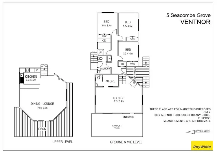 Floorplan of Homely house listing, 5 Seacombe Grove, Ventnor VIC 3922