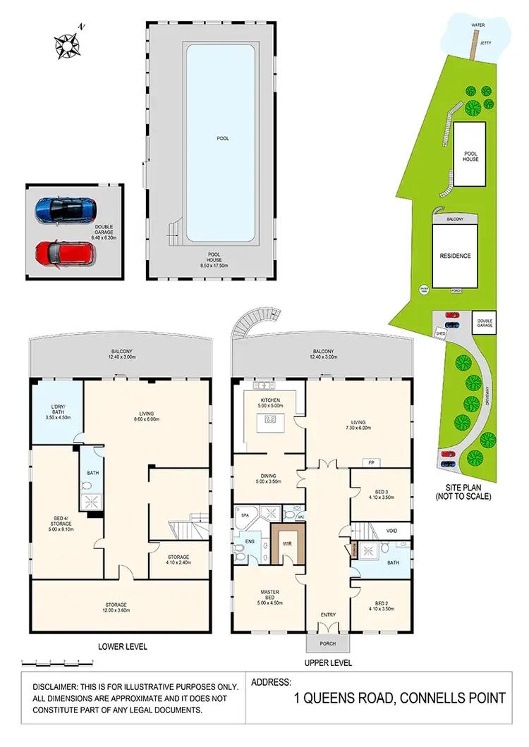 Floorplan of Homely house listing, 1 Queens Road, Connells Point NSW 2221