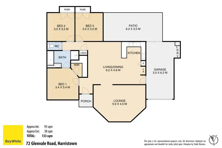 Floorplan of Homely house listing, 72 Glenvale Road, Harristown QLD 4350