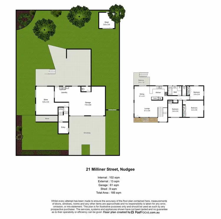 Floorplan of Homely house listing, 21 Milliner Street, Nudgee QLD 4014