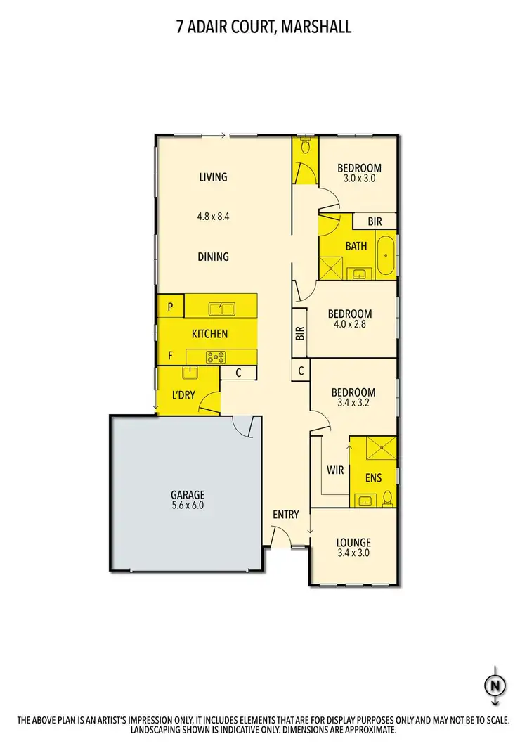Floorplan of Homely house listing, 7 Adair Court, Marshall VIC 3216
