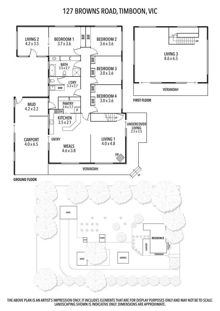 Floorplan of Homely house listing, 127 Browns Road, Timboon VIC 3268