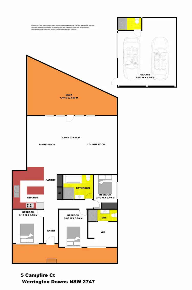 Floorplan of Homely house listing, 5 Campfire Court, Werrington Downs NSW 2747