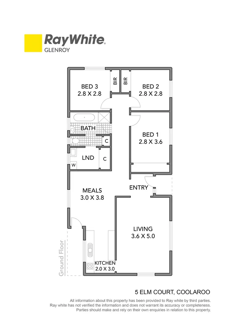 Floorplan of Homely house listing, 5 Elm Court, Coolaroo VIC 3048