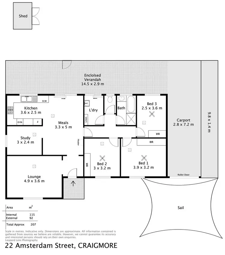 Floorplan of Homely house listing, 22 Amsterdam Street, Craigmore SA 5114