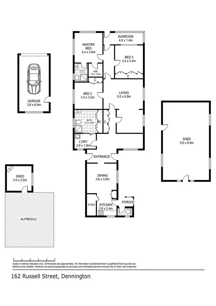 Floorplan of Homely house listing, 162 Russell Street, Dennington VIC 3280