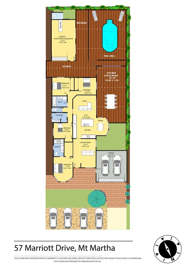 Floorplan of Homely house listing, 57 Marriott Drive, Mount Martha VIC 3934