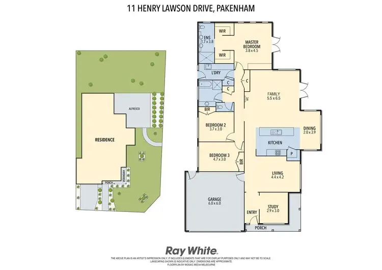 Floorplan of Homely house listing, 11 Henry Lawson Drive, Pakenham VIC 3810