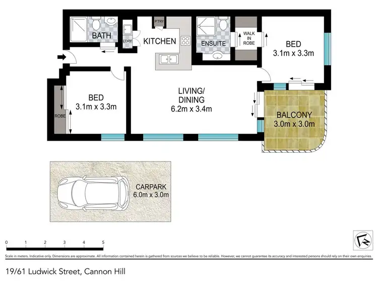 Floorplan of Homely unit listing, 19/61 Ludwick Street, Cannon Hill QLD 4170