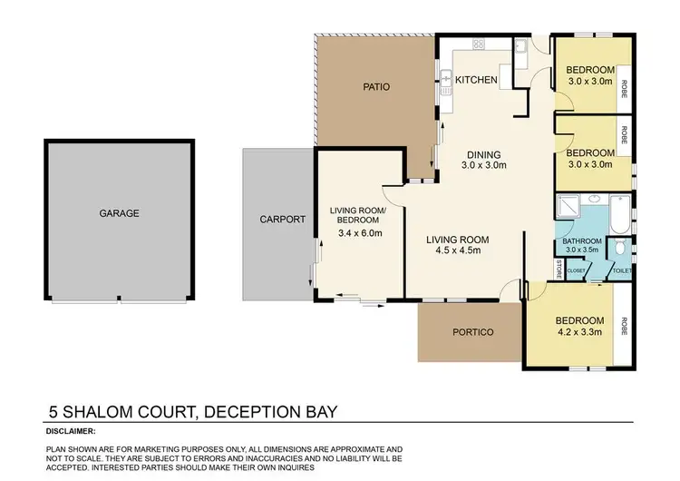 Floorplan of Homely house listing, 5 Shalom Court, Deception Bay QLD 4508