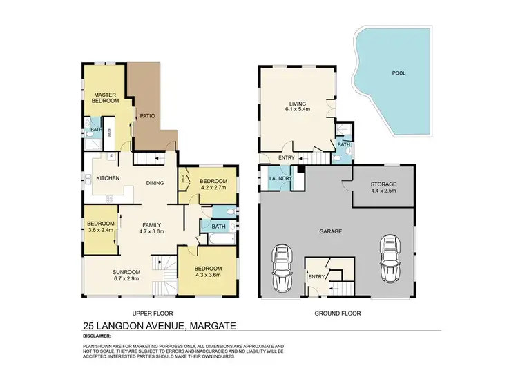 Floorplan of Homely house listing, 25 Langdon Avenue, Margate QLD 4019
