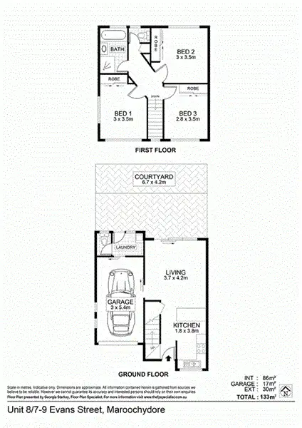 Floorplan of Homely unit listing, 2/7-9 Evans Street, Maroochydore QLD 4558