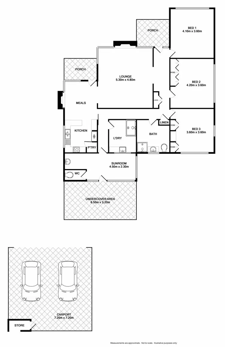 Floorplan of Homely house listing, 6 Mansfield Road, Euroa VIC 3666