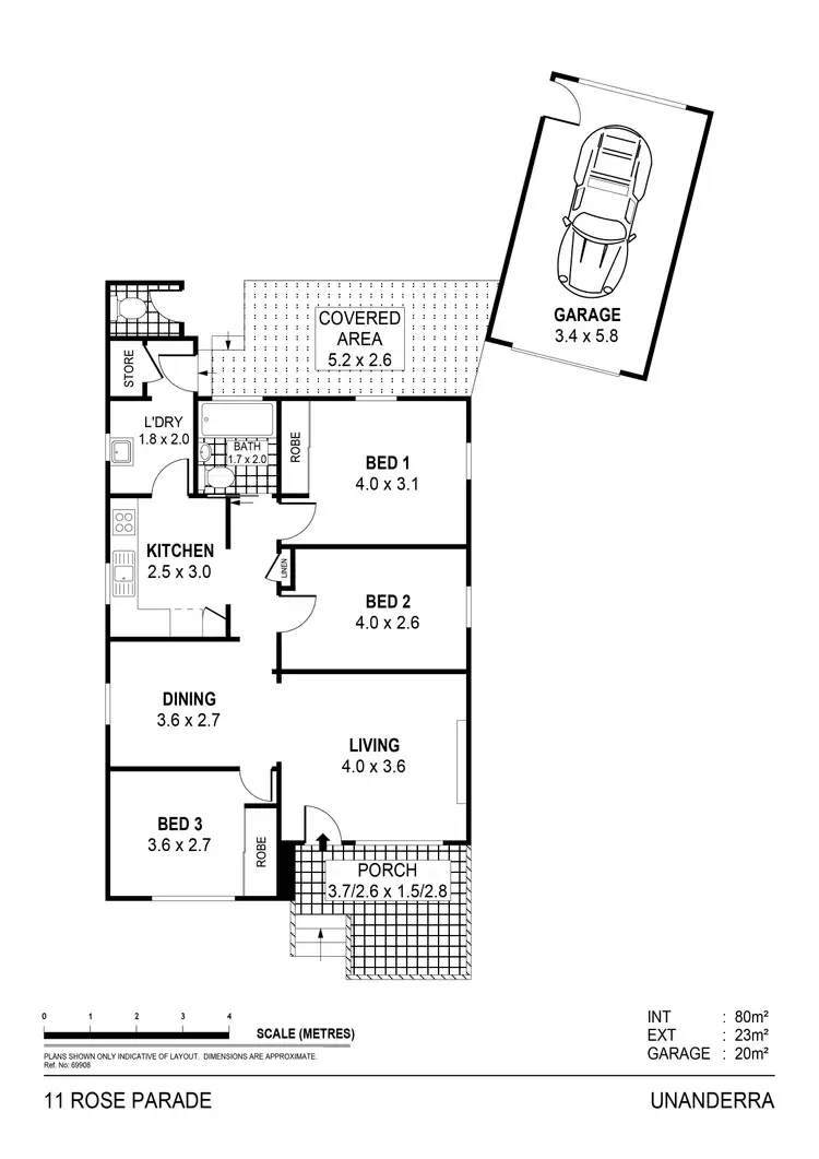 Floorplan of Homely house listing, 11 Rose Parade, Unanderra NSW 2526
