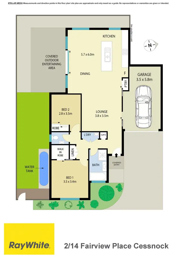 Floorplan of Homely house listing, 2/14 Fairview Place, Cessnock NSW 2325