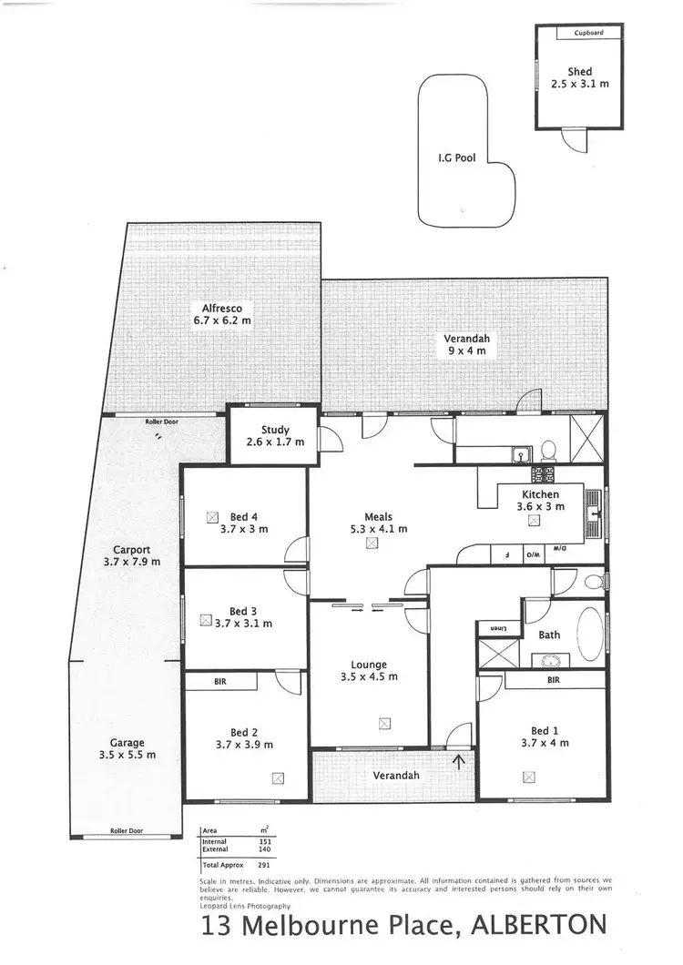 Floorplan of Homely house listing, 13 Melbourne Place, Alberton SA 5014