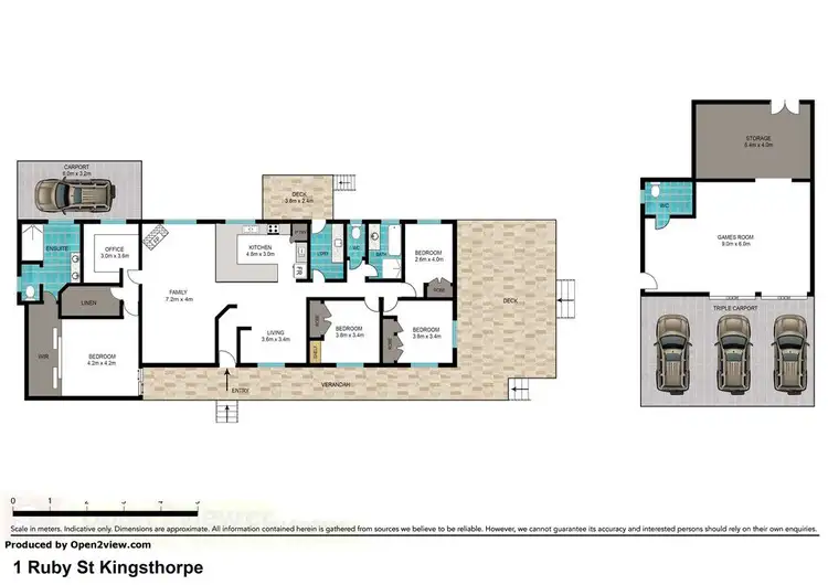 Floorplan of Homely house listing, 1 RUBY Street, Kingsthorpe QLD 4400
