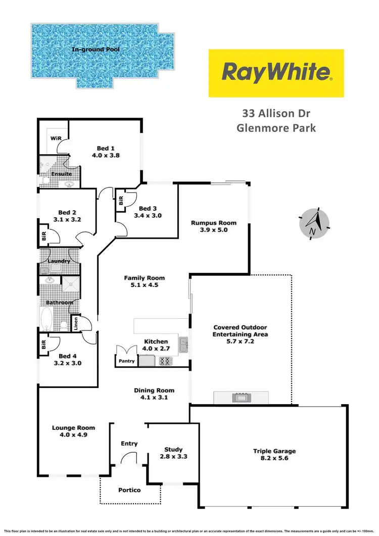 Floorplan of Homely house listing, 33 Allison Drive, Glenmore Park NSW 2745