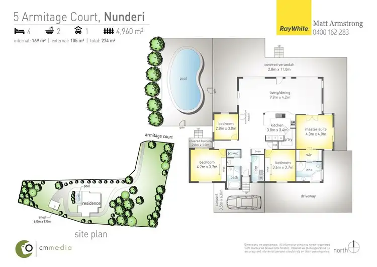 Floorplan of Homely house listing, 5 Armitage Court, Nunderi NSW 2484