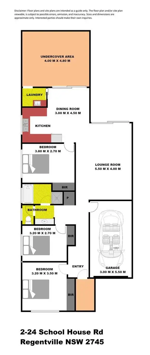 Floorplan of Homely house listing, 2/24 School House Road, Glenmore Park NSW 2745